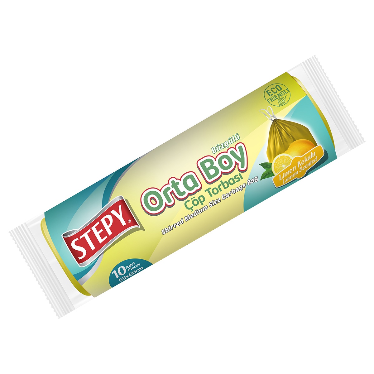 Büzgülü Orta Boy Çöp Torbası (Limon)